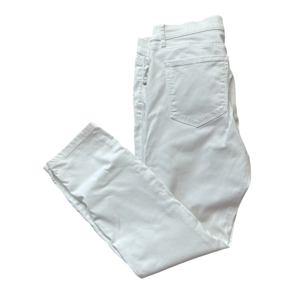 Women's Jeans White Cotton Jeans Ann Taylor LOFT Modern Skinny Jeans - Picture 3 of 6